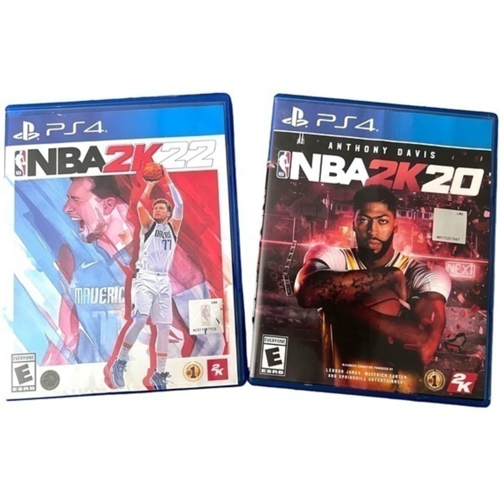 Lot of 2 PS4 games - NBA 2K20 and NBA 2K22 - Anthony Davis and Luka Doncic